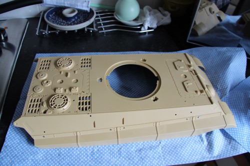 Tamiya Blitz build Upper Hull pic 5.jpeg (267.44 KiB) Viewed 4620 times All side skirts or Fenders now in place..