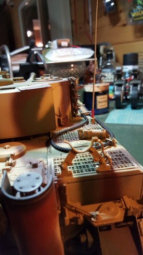 WIP on the engine deck