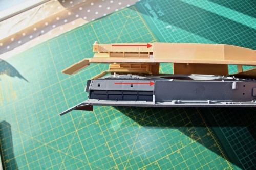 Tamiya engine deck slope..