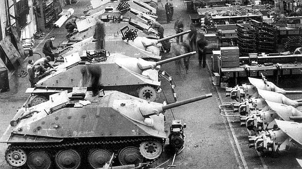 Gary's Hetzer production line..