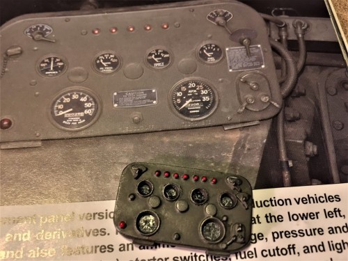 M7 Priest instrument panel