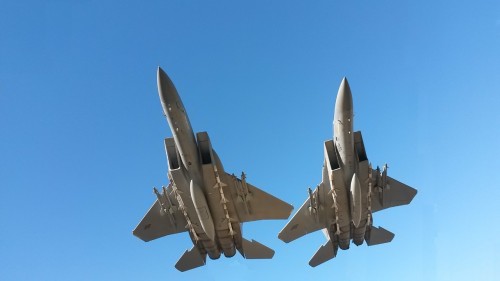 F-15 A and B models. The major difference is that the B model aircraft is a 2 seater.