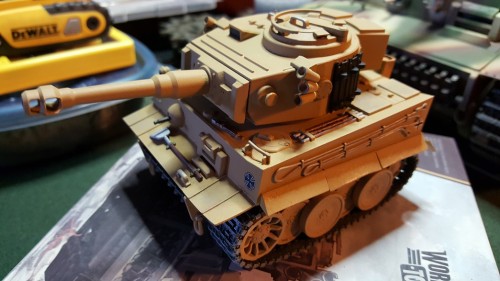 It is a weird mix of Early and Late Tiger so I went with the steel road wheels since they were the closest type.
