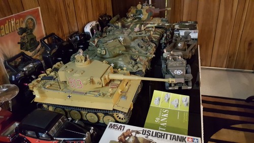Complete and on display in the Tank Room