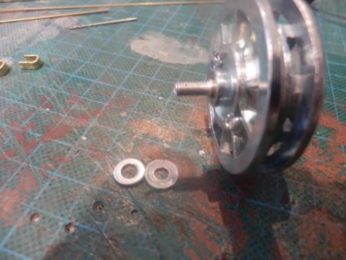 shims and washer over each axle