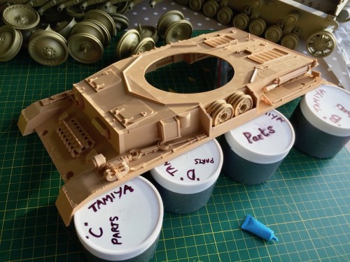 Tamiya Pz IV upper hull- left side