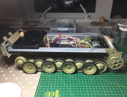 Tamiya Panther ausf G innards