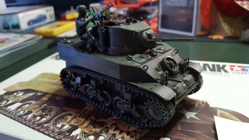 Some modification and scratch building was required for the tank to reflect the version I want to build