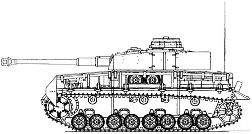 Panzer IV ausf J blueprint
