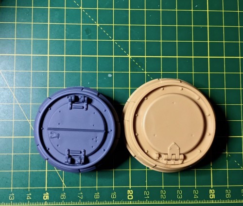 Cupola size comparison between HL-Taigen and Tamiya