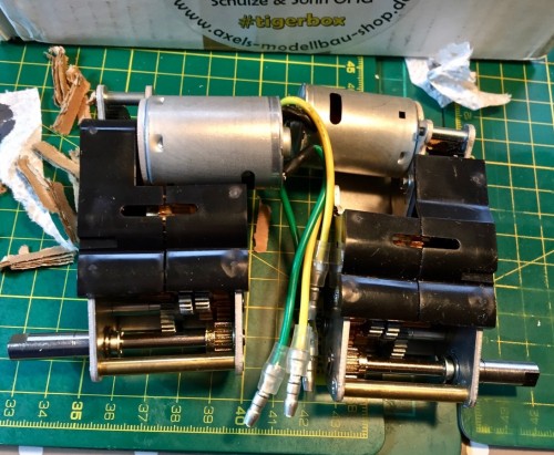 Tamiya Pz IV drive and transmission units