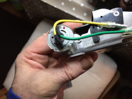 Tamiya DC motor red dot