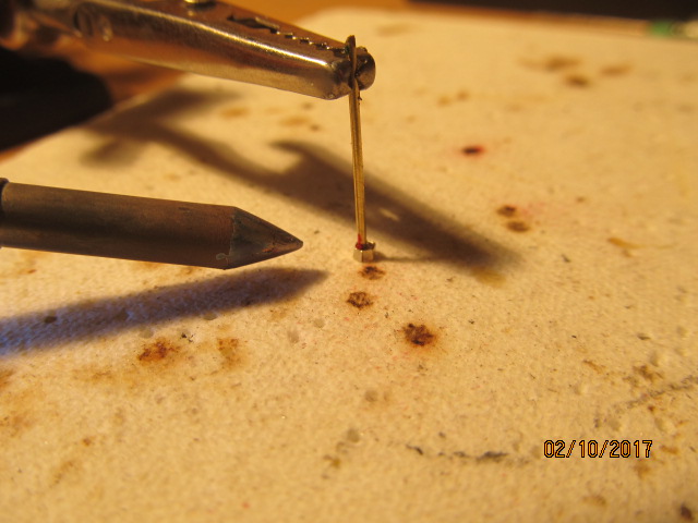 Soldering HEX Head to brass rods