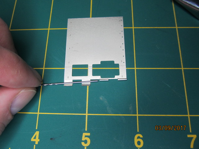 Annealed these tabs and now rolling with micro drill bit.