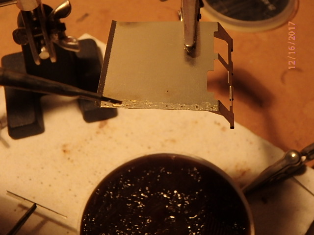 Flux where solder joint is to be.