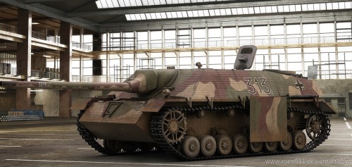 Jagdpanzer IV with zimmerit and steel wheels. Click to enlarge...