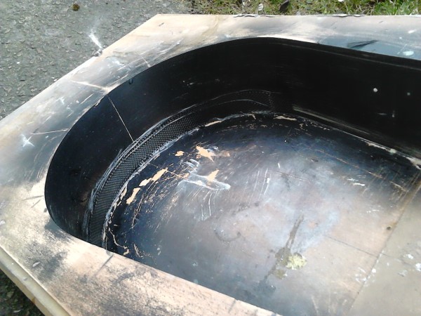 Curved strip for turret.