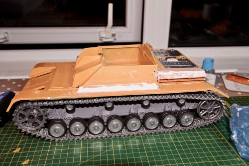 Asiatam StuG IV- revised rear engine deck assembly