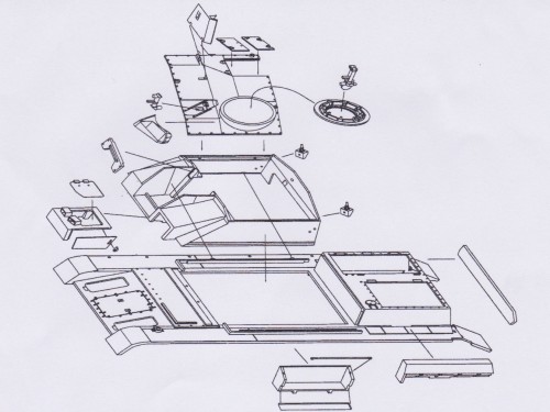 Asiatam StuG IV casemate and hull assembly