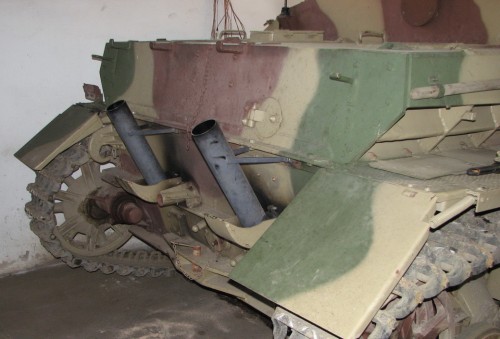 Stug IV showing revised go- faster exhaust pipes