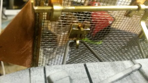 Inside view of latch
