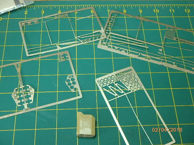 spare PE sprue and Verlinden Jerry Can