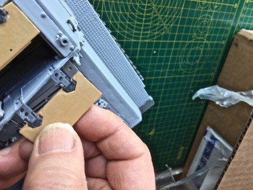 Challenge of fitting hatch hinge..