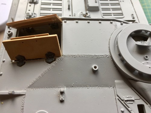 Asiatam StuG IV- Machine Gunner's hatch fitted successfully