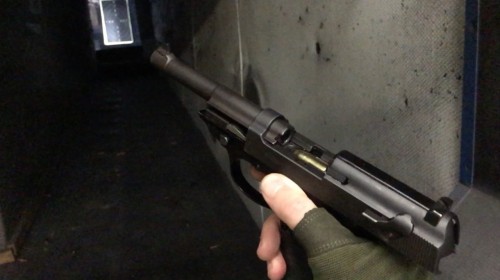 Walther P38 with 43RRs shaky hand..