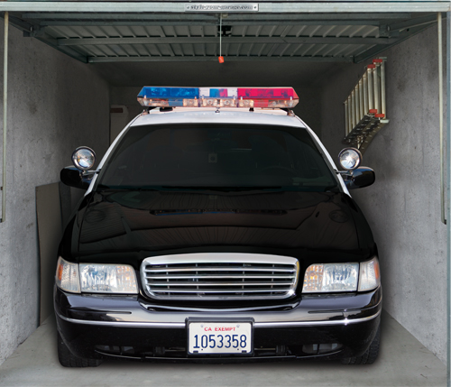 Cop car Garage door cover- Style-Your-Garage