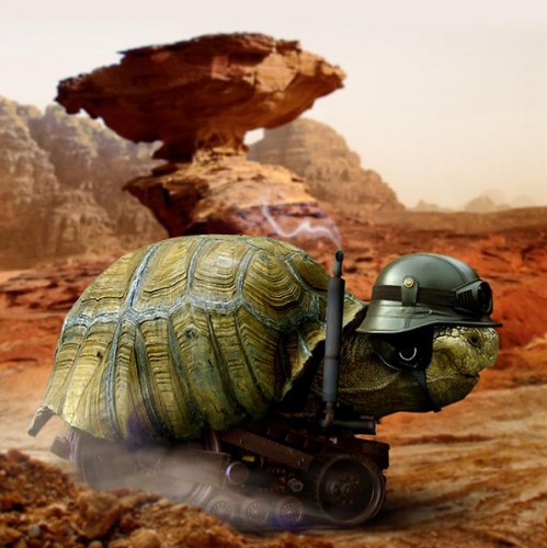 Schnapping Turtle Tank Hybrid Mk 1..with guillotine beak weapon