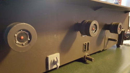 Return rollers assembled and remounted.  No paint yet.