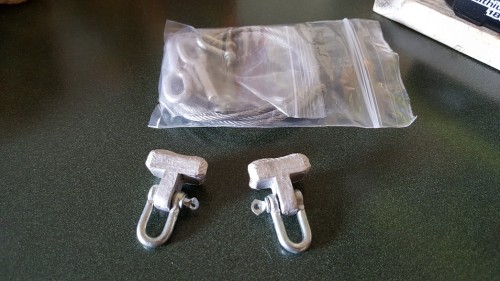 Drilled and assembled rear tow shackle mounts