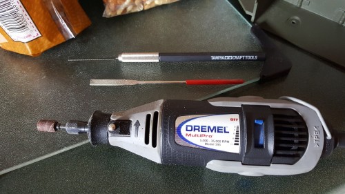 Working with one sixth scale parts, it really helps to have good tools on hand.