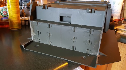 Both sides removed and rough filed.  These areas will get cleaned up before primer goes on.