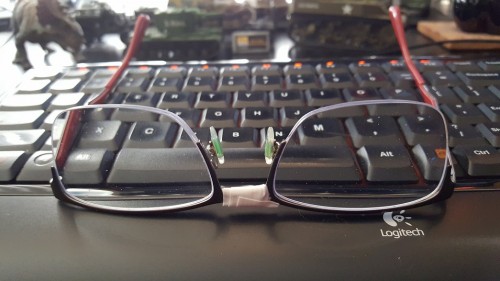 Broken and hastily repaired glasses have slowed down my work(fun)  New frames are a few days out.