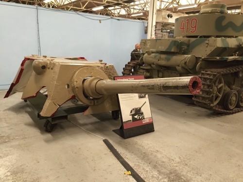 Panther 11 'F' Turret used for target practice at Bovvy