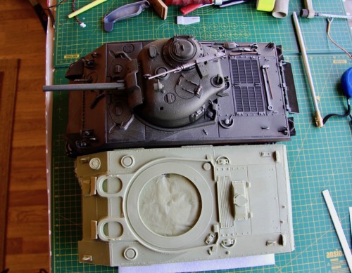 Sherman Firefly hull comparison pic B