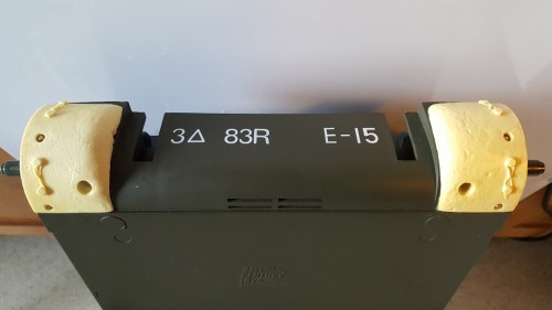 Lower drilled and brass bolts screwed in with a drop of the gel superglue to help keep them there.