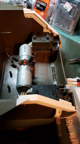These are held on by one bolt so I could carefully file and sand them to fit.  More bolts to follow once mounting holes can be tapped.