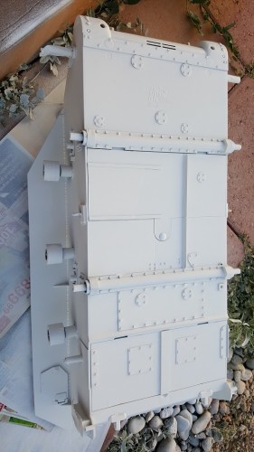 Two coats of plastic primer