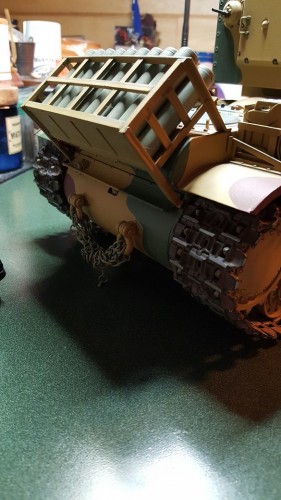 Chain wound back onto the rear tow shackles ... No German Cross this time ... looks cleaner I think