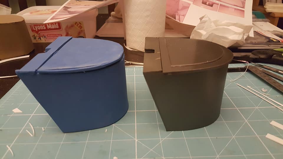 I started off making patterns &amp; then using foam I trial built a Stowage bin. Foam has different properties than plastic so some mistakes were made. However a bin was made so I moved onto making the bin out of plastic. It would have been easier if i'd bent the walls of the bin using heat but I got there.