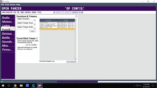 writing changes to TCB from OPConfig