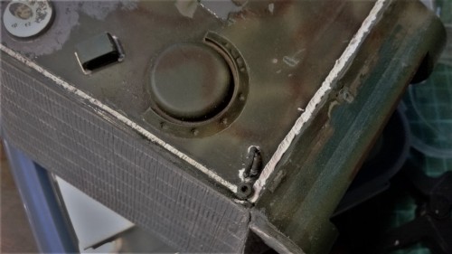 Putty weld line detail