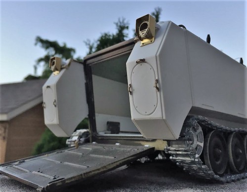 M113 external fuel cells and tail lights