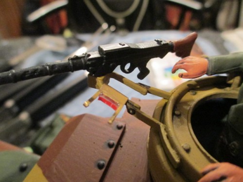 Brass holder mounted and a strip of doublestick added to secure the gurt sack.JPG