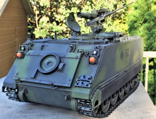 1/16 scale RC M-113A2 with Tow missile launcher