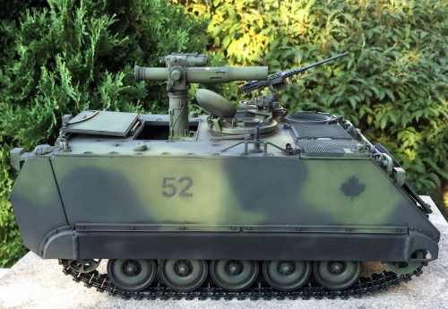 1/16 scale RC M-113A2 with Tow missile launcher