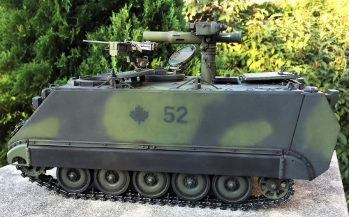 1/16 scale RC M-113A2 with Tow missile launcher